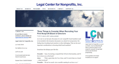 Desktop Screenshot of legalcenterfornonprofits.org