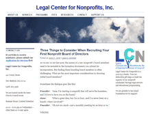 Tablet Screenshot of legalcenterfornonprofits.org